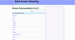 Desktop Screenshot of dream-meaning.net
